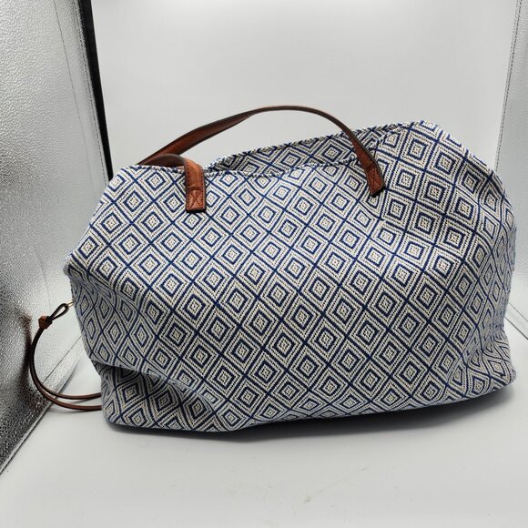 Street Level Anchorage Diamond design carpet bag - Picture 1 of 11